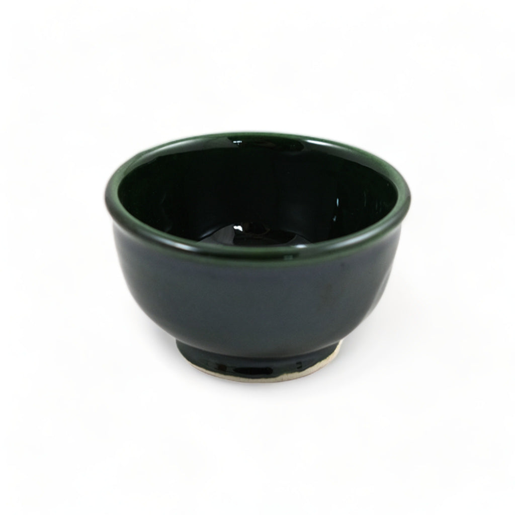 Small Colorful Glazed Bowls perfect for appetizers and snacks, available in six vibrant colors. DARK GREEN