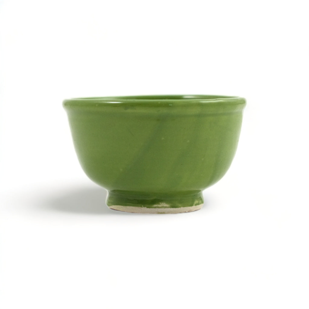 Small Colorful Glazed Bowls perfect for appetizers and snacks, available in six vibrant colors. PISTACHIO