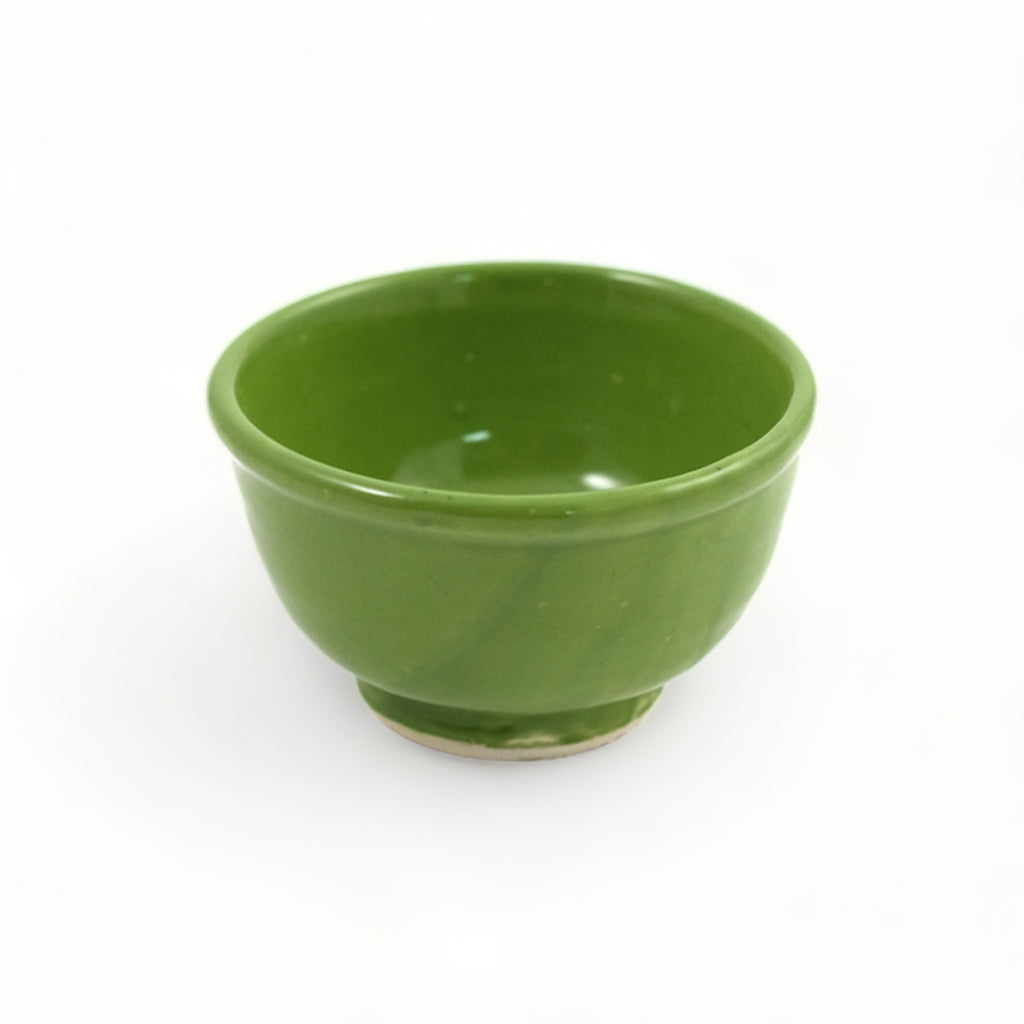 Small Colorful Glazed Bowls perfect for appetizers and snacks, available in six vibrant colors. PISTACHIO