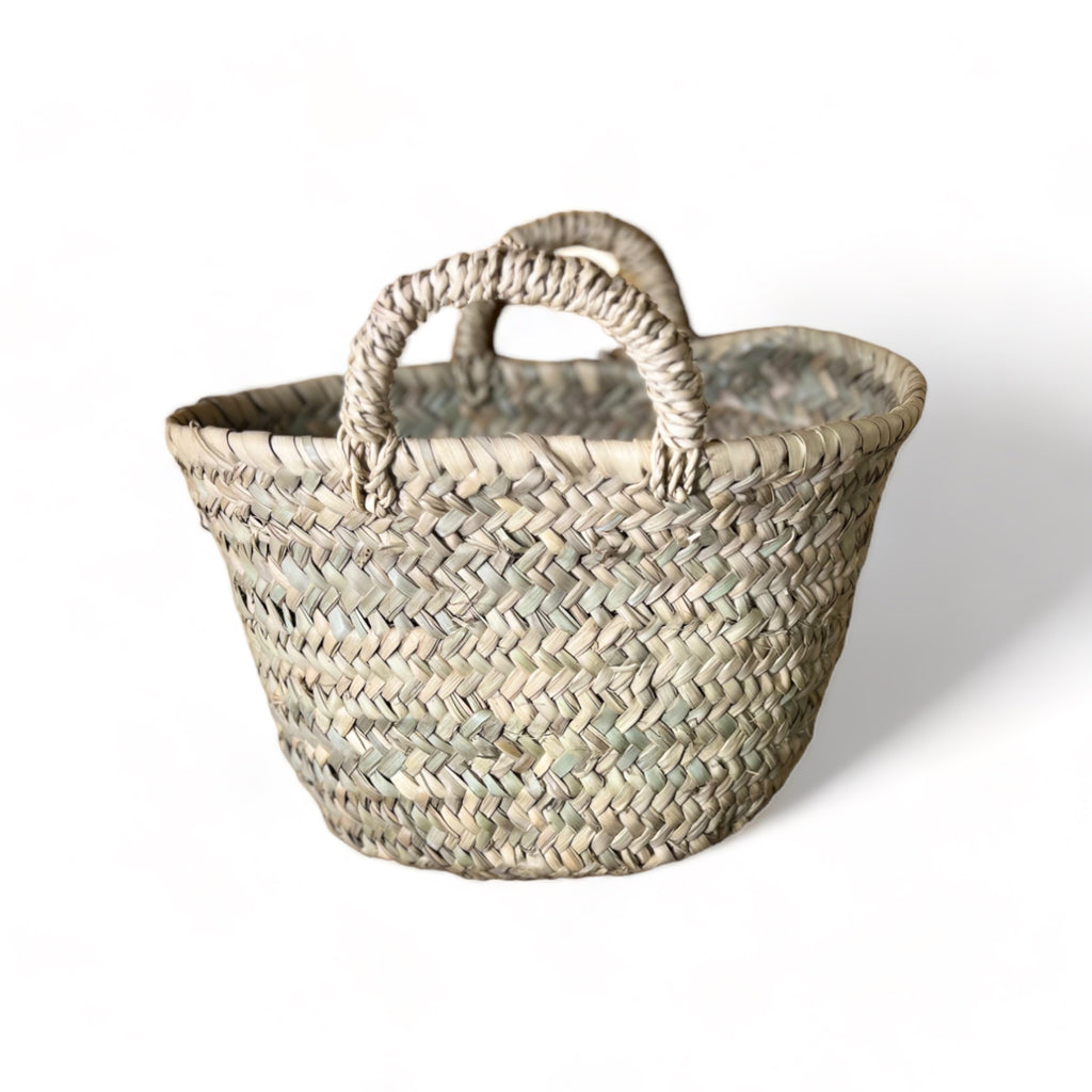 PANIER DE MARCHÉ BAHIA AVEC ANSES EN CUIR