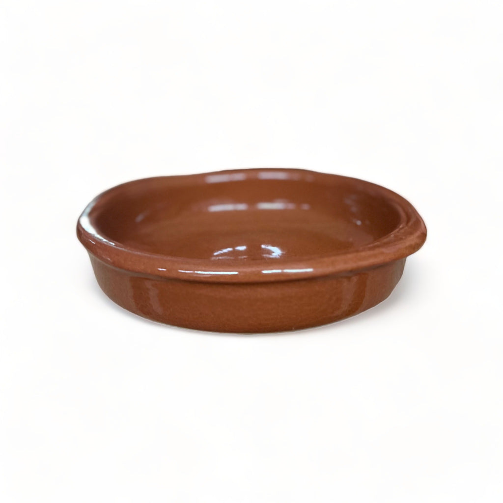 Beautiful Glazed Moroccan Handcrafted Clay Tapas Pan for Cooking and Presentation