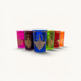 TUYYA Fibule Moroccan tea glass with traditional pattern, 6 oz