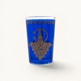 TUYYA Fibule Moroccan tea glass with traditional pattern, 6 oz