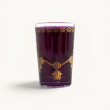 TUYYA Fibule Moroccan tea glass with traditional pattern, 6 oz