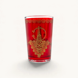 TUYYA Fibule Moroccan tea glass with traditional pattern, 6 oz