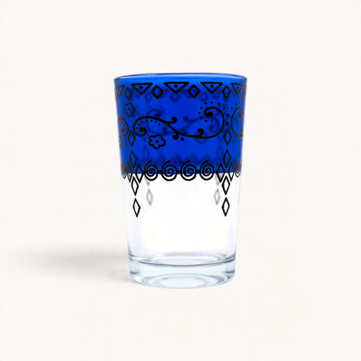 TUYYA Sonor Moroccan tea glass with traditional pattern, 6 oz