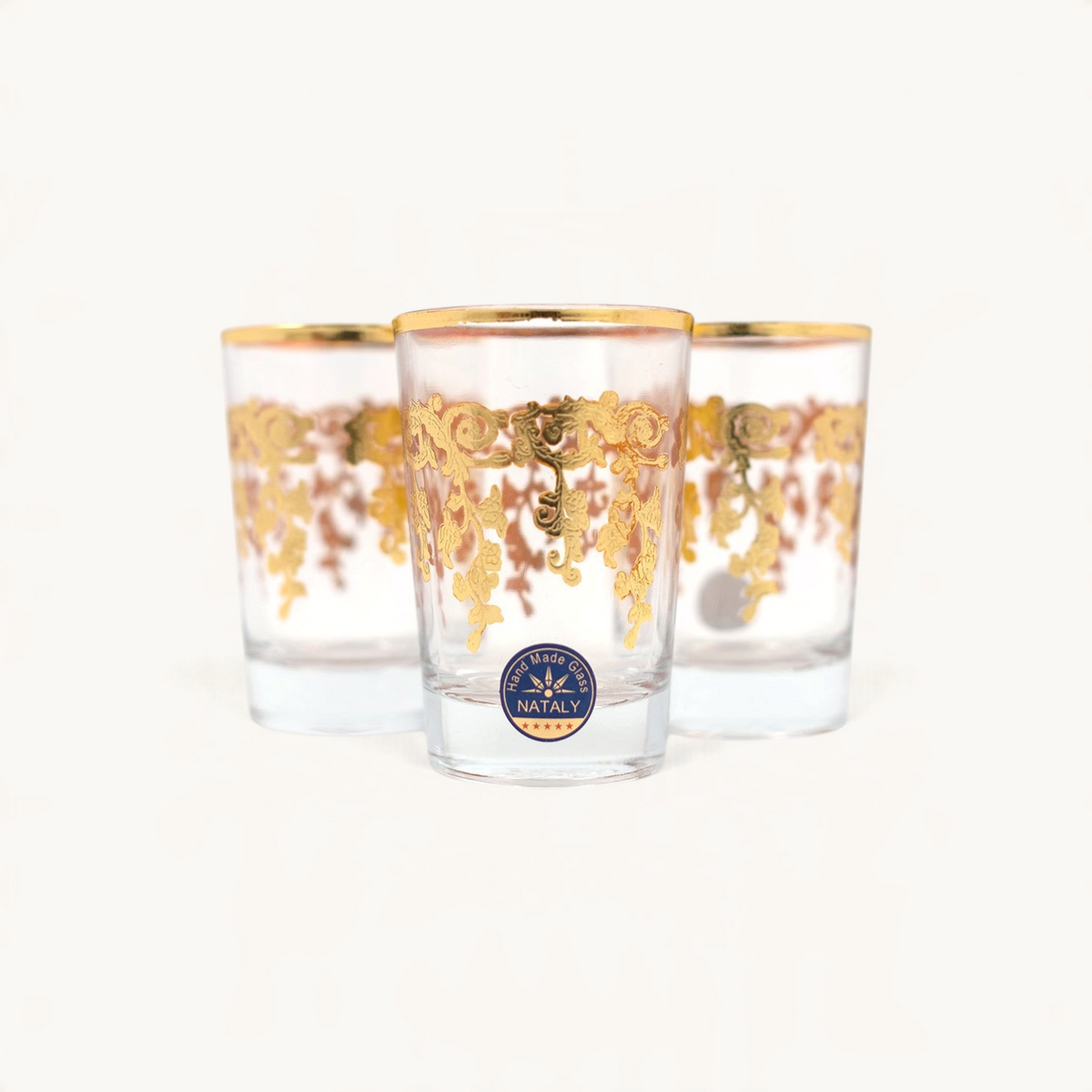 TUYYA Roma Grappa gold Moroccan tea glass