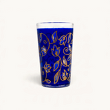 TUYYA Floral Moroccan tea glass with floral pattern, 4 oz