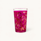 TUYYA Floral Moroccan tea glass with floral pattern, 4 oz