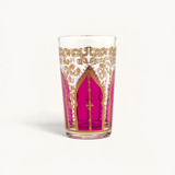 TUYYA Tamanssourt Moroccan tea glass with traditional pattern