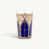 TUYYA Tamanssourt Moroccan tea glass with traditional pattern