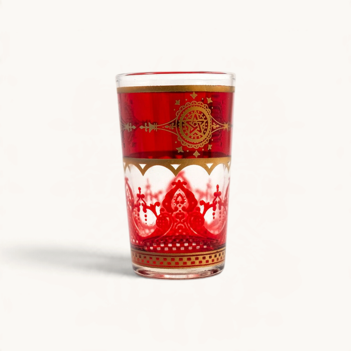 TUYYA Touareg Moroccan tea glass with traditional pattern, 4 oz