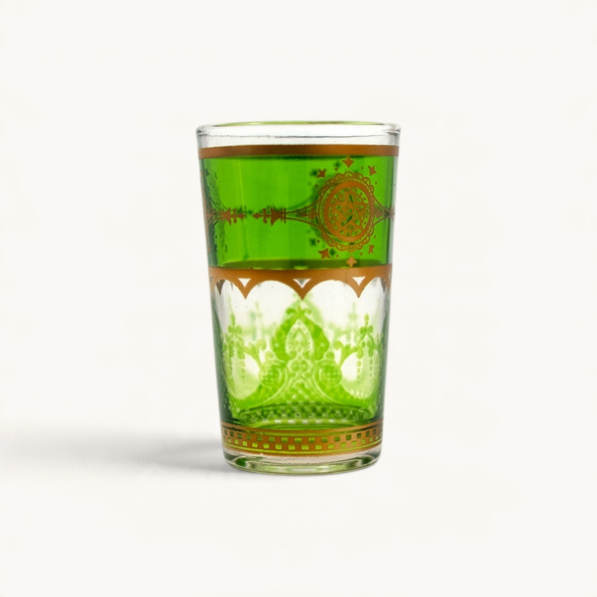 TUYYA Touareg Moroccan tea glass with traditional pattern, 4 oz