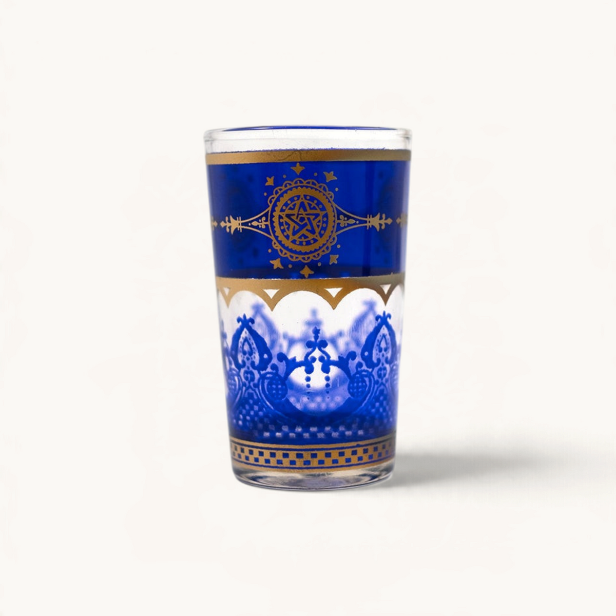 TUYYA Touareg Moroccan tea glass with traditional pattern, 4 oz