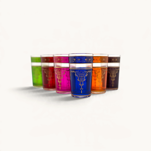 Andalousia Moroccan Tea Glasses – Set of 6, 4 oz