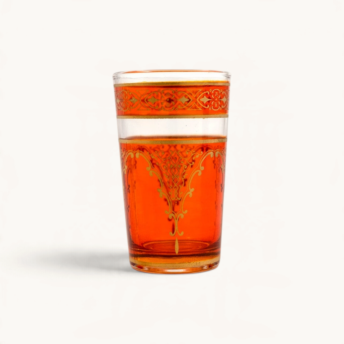 TUYYA handcrafted Andalousia Moroccan tea glass set, 4 oz
