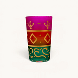 TUYYA Maison Raye Moroccan tea glass, striped design, 4 oz