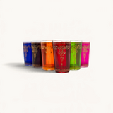 TUYYA Marjana Moroccan tea glass with traditional pattern, 4 oz