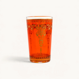 TUYYA Marjana Moroccan tea glass with traditional pattern, 4 oz
