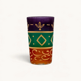TUYYA Maison Raye Moroccan tea glass, striped design, 4 oz