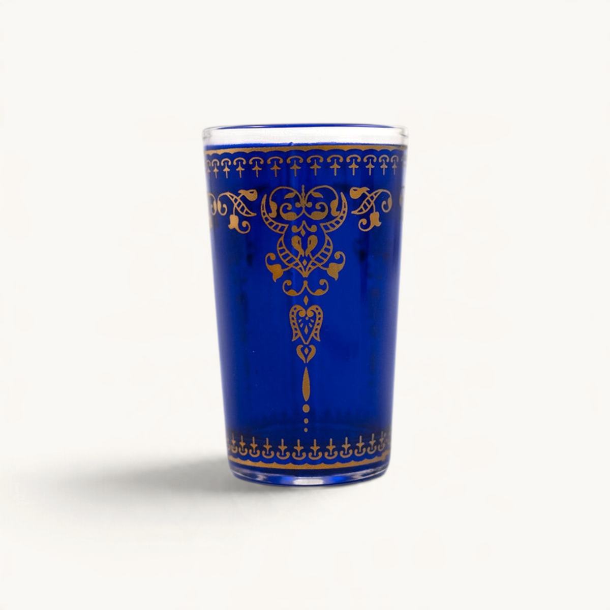 TUYYA Marjana Moroccan tea glass with traditional pattern, 4 oz