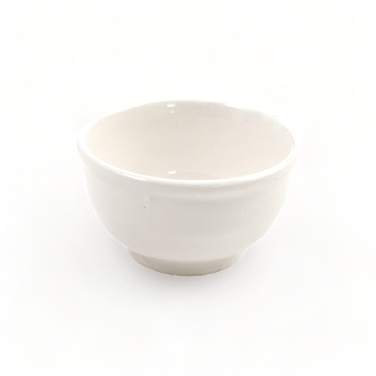 Small Colorful Glazed Bowls perfect for appetizers and snacks, available in six vibrant colors.WHITE