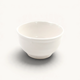 Small Colorful Glazed Bowls perfect for appetizers and snacks, available in six vibrant colors.WHITE