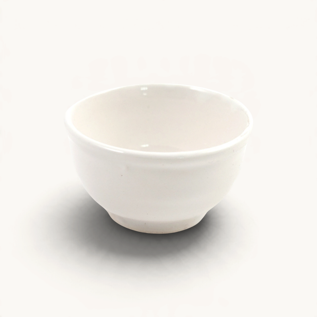 Small Colorful Glazed Bowls perfect for appetizers and snacks, available in six vibrant colors.WHITE