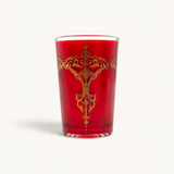 TUYYA Kandil Moroccan tea glass with traditional pattern, 6 oz