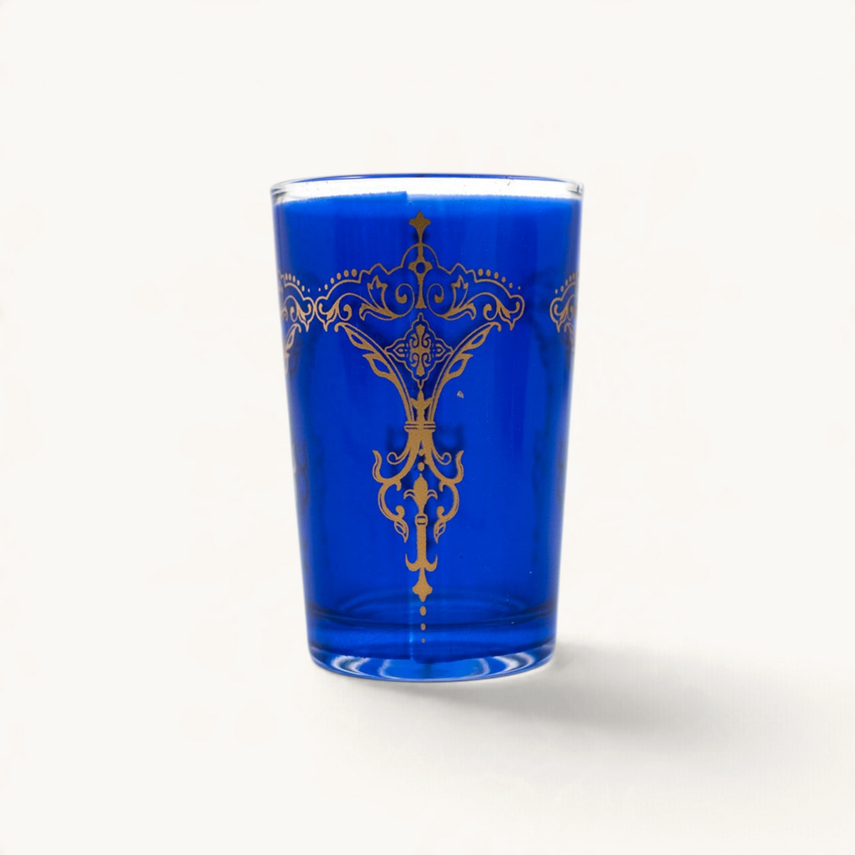 TUYYA Kandil Moroccan tea glass with traditional pattern, 6 oz