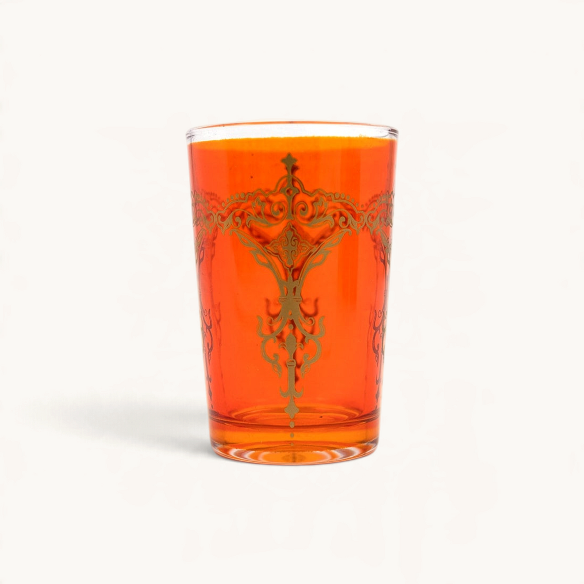 TUYYA Kandil Moroccan tea glass with traditional pattern, 6 oz