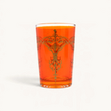 TUYYA Kandil Moroccan tea glass with traditional pattern, 6 oz