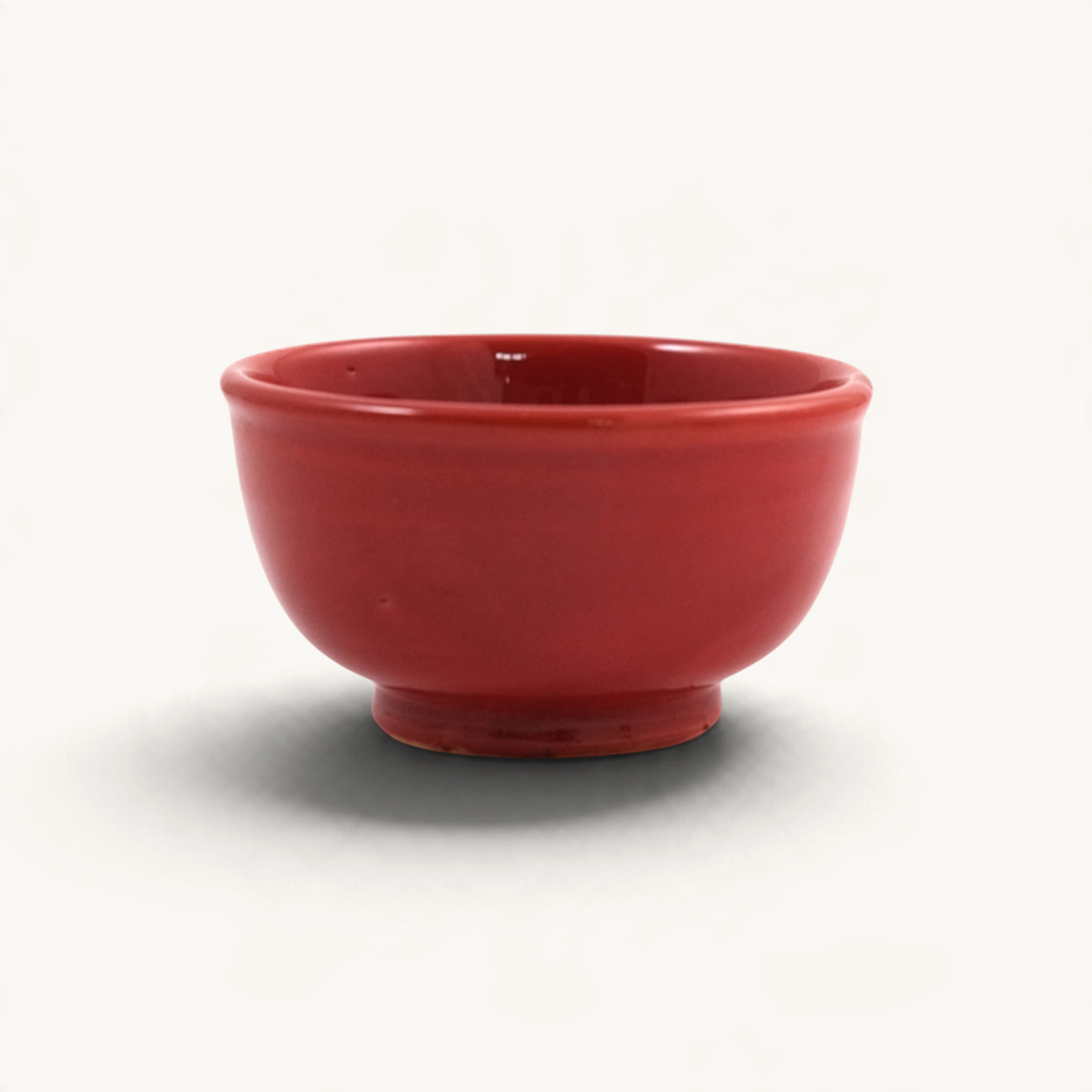 Small Colorful Glazed Bowls perfect for appetizers and snacks, available in six vibrant colors. RED