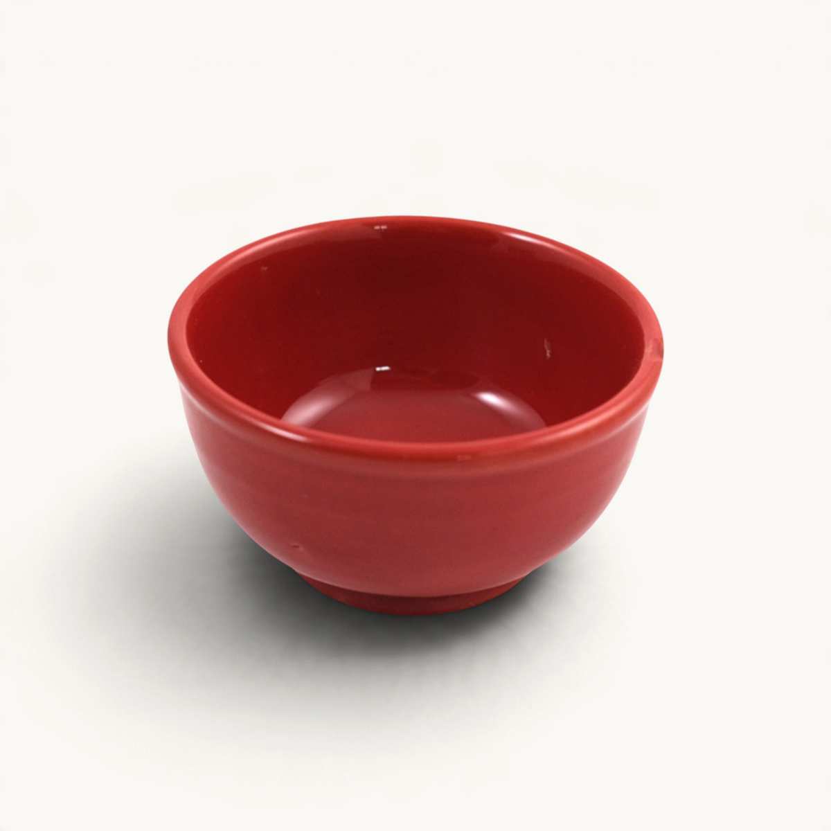 Small Colorful Glazed Bowls perfect for appetizers and snacks, available in six vibrant colors. RED