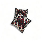 Hand sewn pair of cushion covers/Hand stitched patchwork/ cushion cover/ Colourful Embroidered pillow case/ Egyptian khayamiya