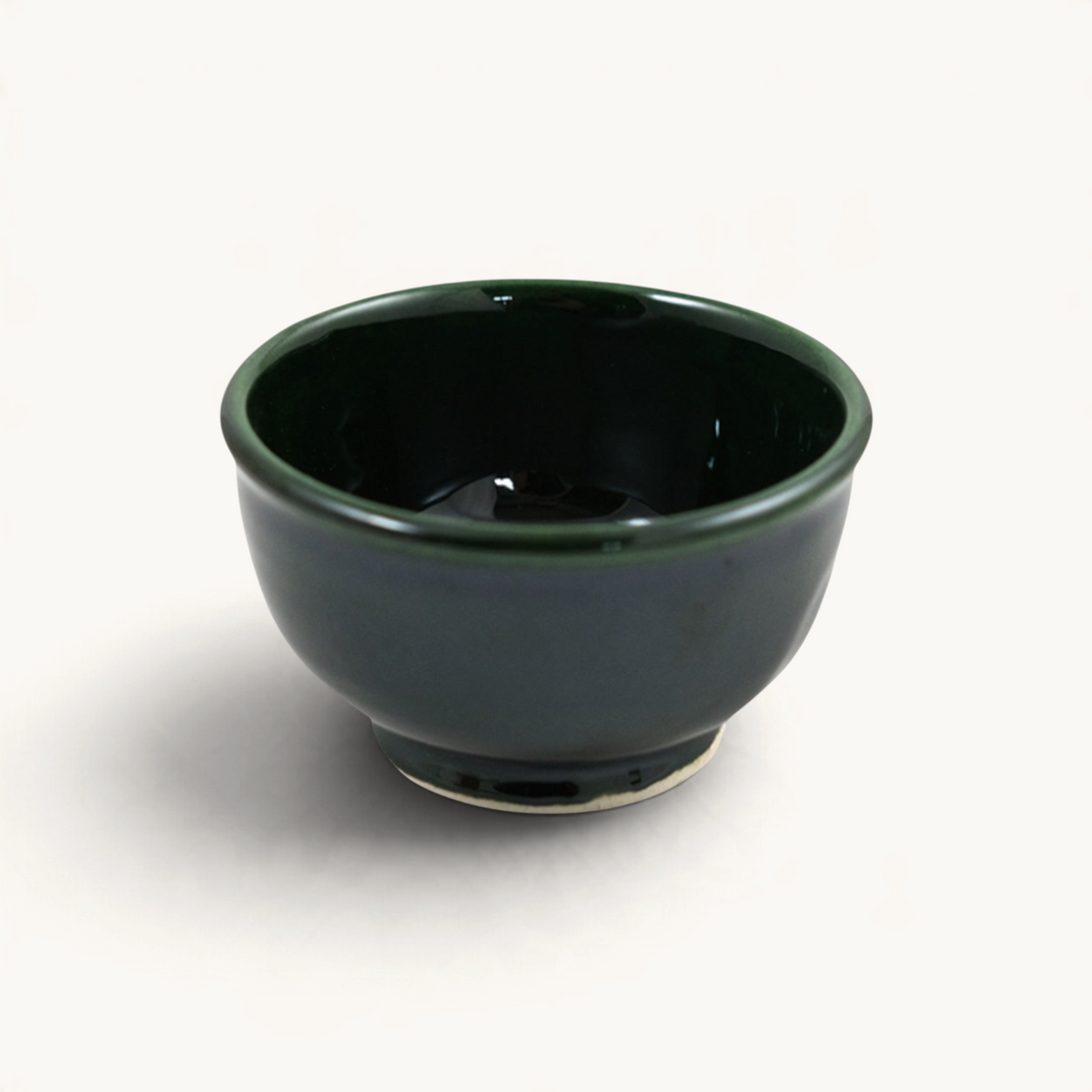 Small Colorful Glazed Bowls perfect for appetizers and snacks, available in six vibrant colors. DARK GREEN
