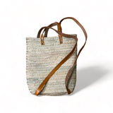 Nesrine - Moroccan Wicker Tote Bag and Backpack