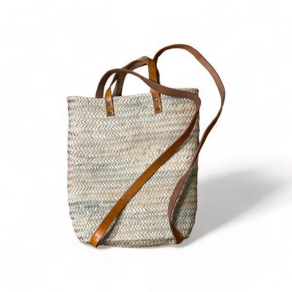 Nesrine - Moroccan Wicker Tote Bag and Backpack