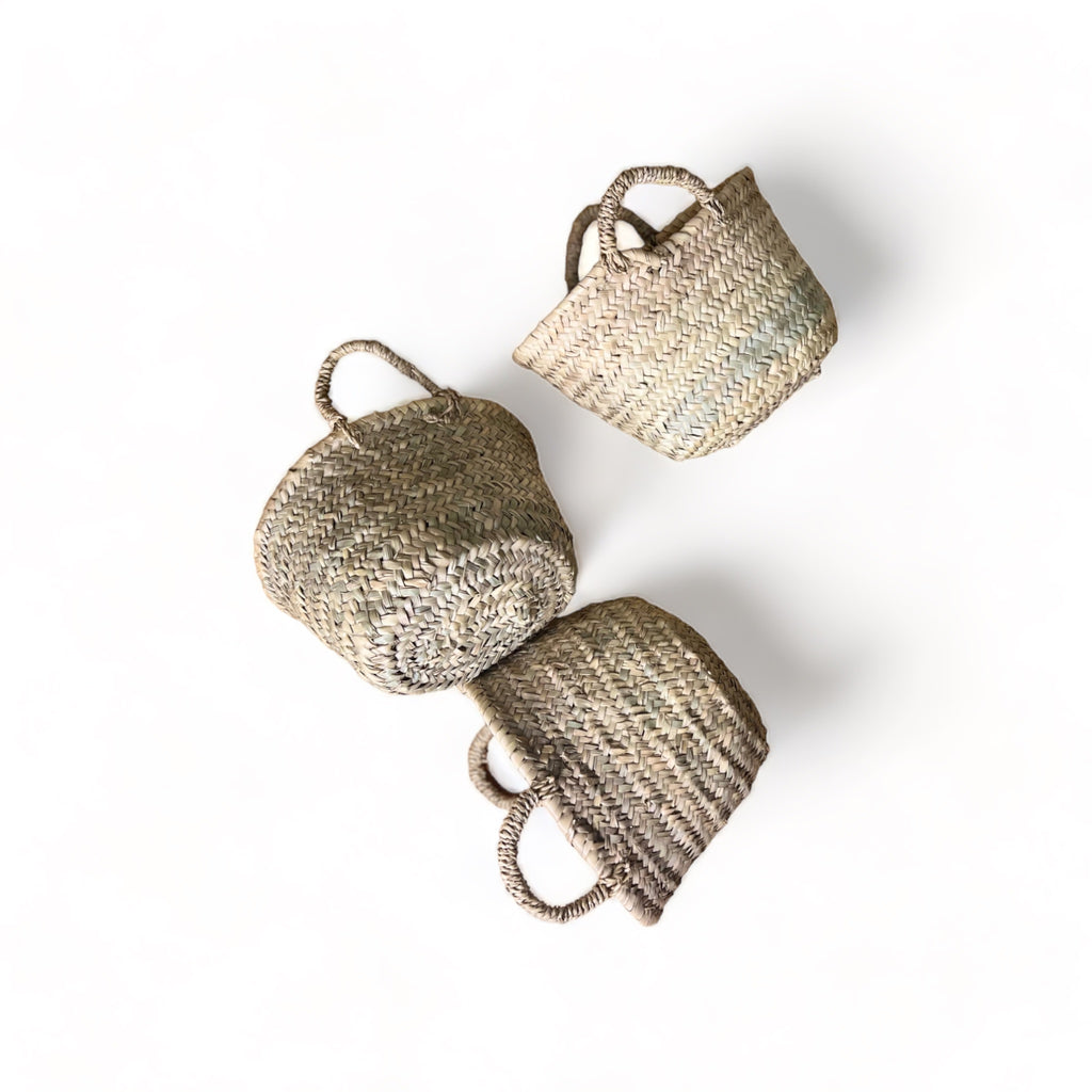 Soussou - Petite Moroccan Wicker Basket - Two Models