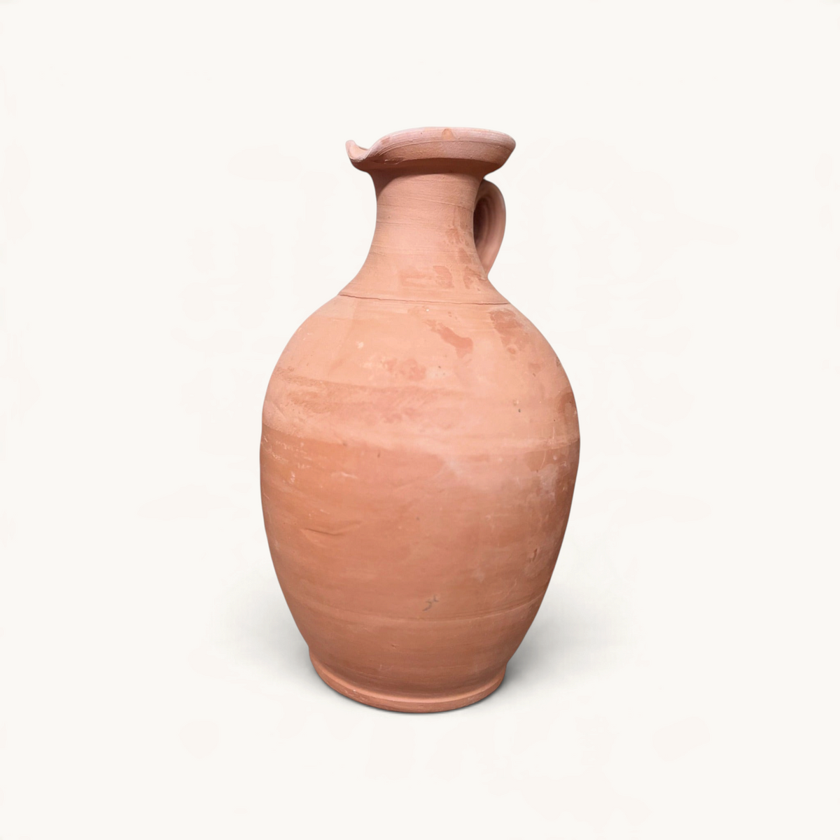 Berrada rounded Moroccan terracotta water jar, medium size, traditional pichet
