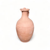 Berrada rounded Moroccan terracotta water jar, large size, traditional pichet
