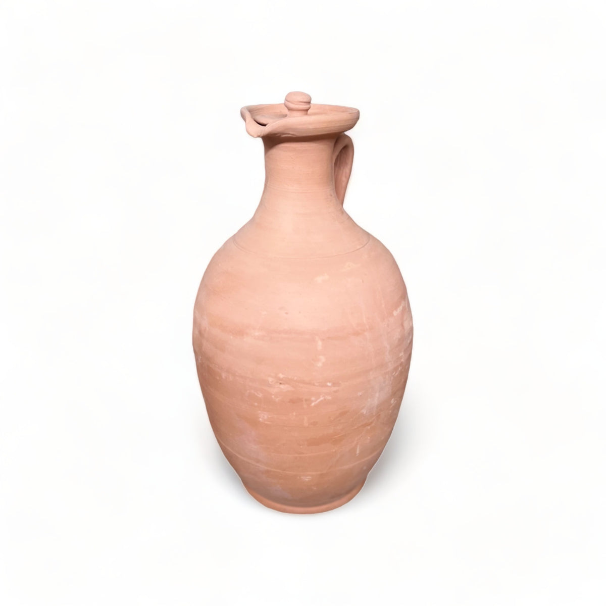 Berrada rounded Moroccan terracotta water jar, large size, traditional pichet