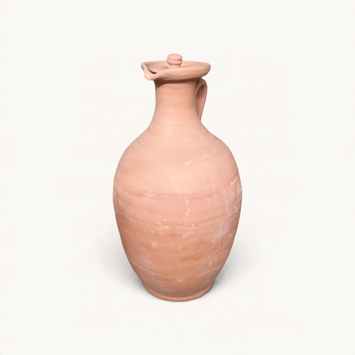 Berrada rounded Moroccan terracotta water jar, large size, traditional pichet