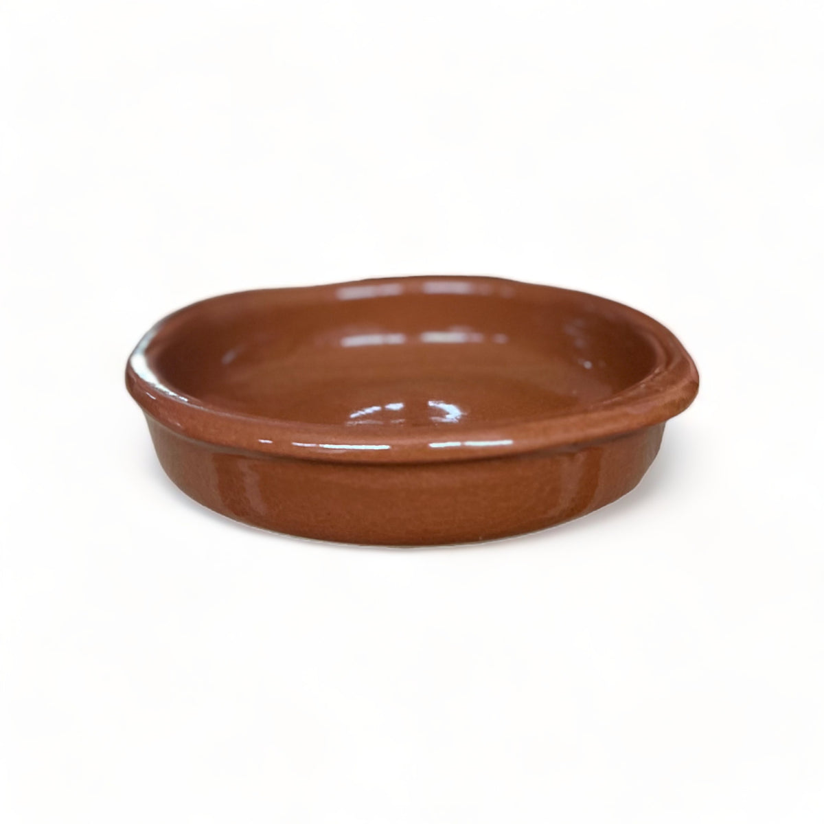Glazed Moroccan Handcrafted Clay Tapas Pan