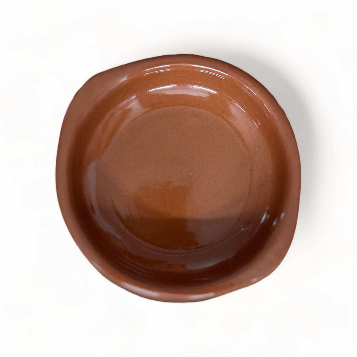 Glazed Moroccan Handcrafted Clay Tapas Pan