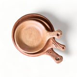 Traditional Moroccan Handcrafted Oued Laou Unglazed Clay Cooking Pan