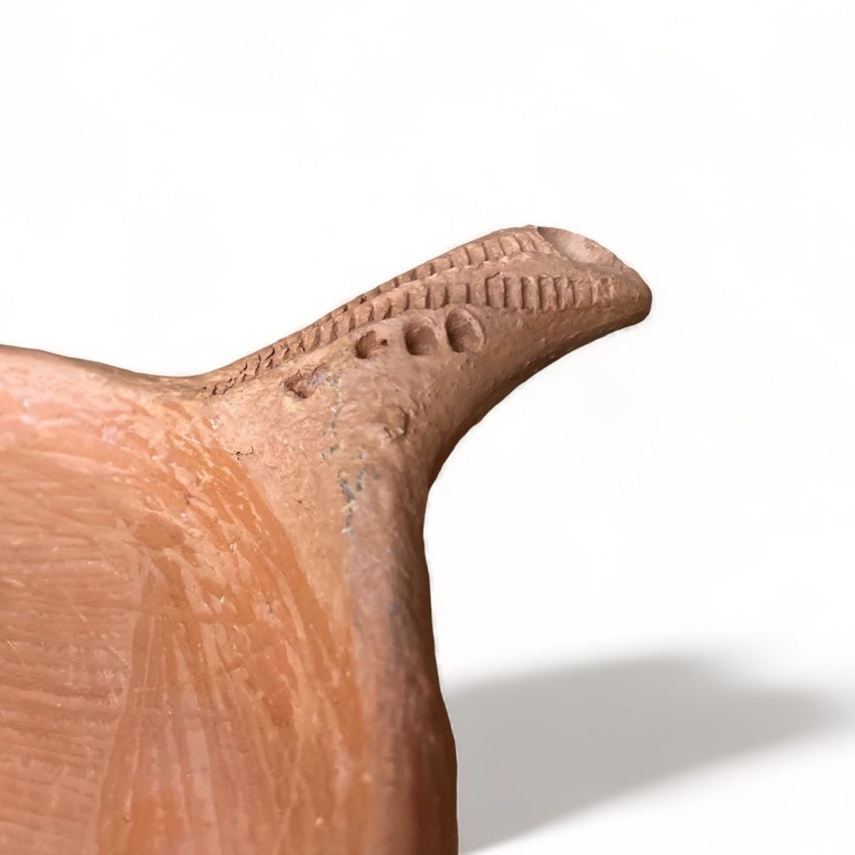 Traditional Moroccan Handcrafted Oued Laou Unglazed Clay Cooking Pan