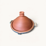 unglazed-natural-moroccan-tagine-wood-handle-removable-metal-plate - 4