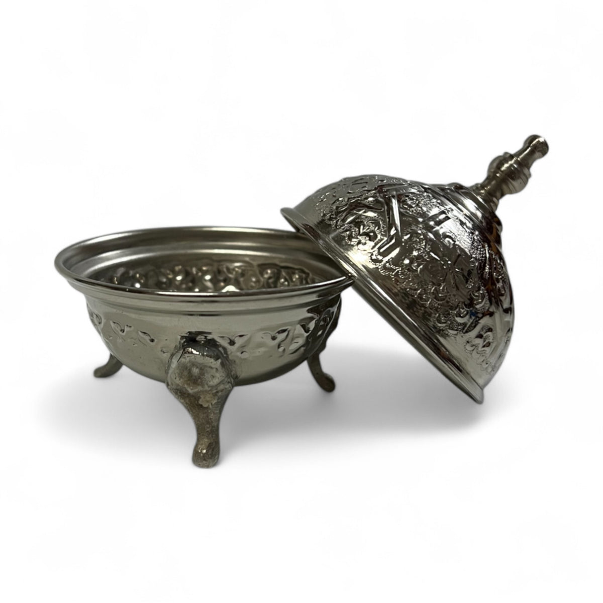 Moroccan Silver Sugar Bowl