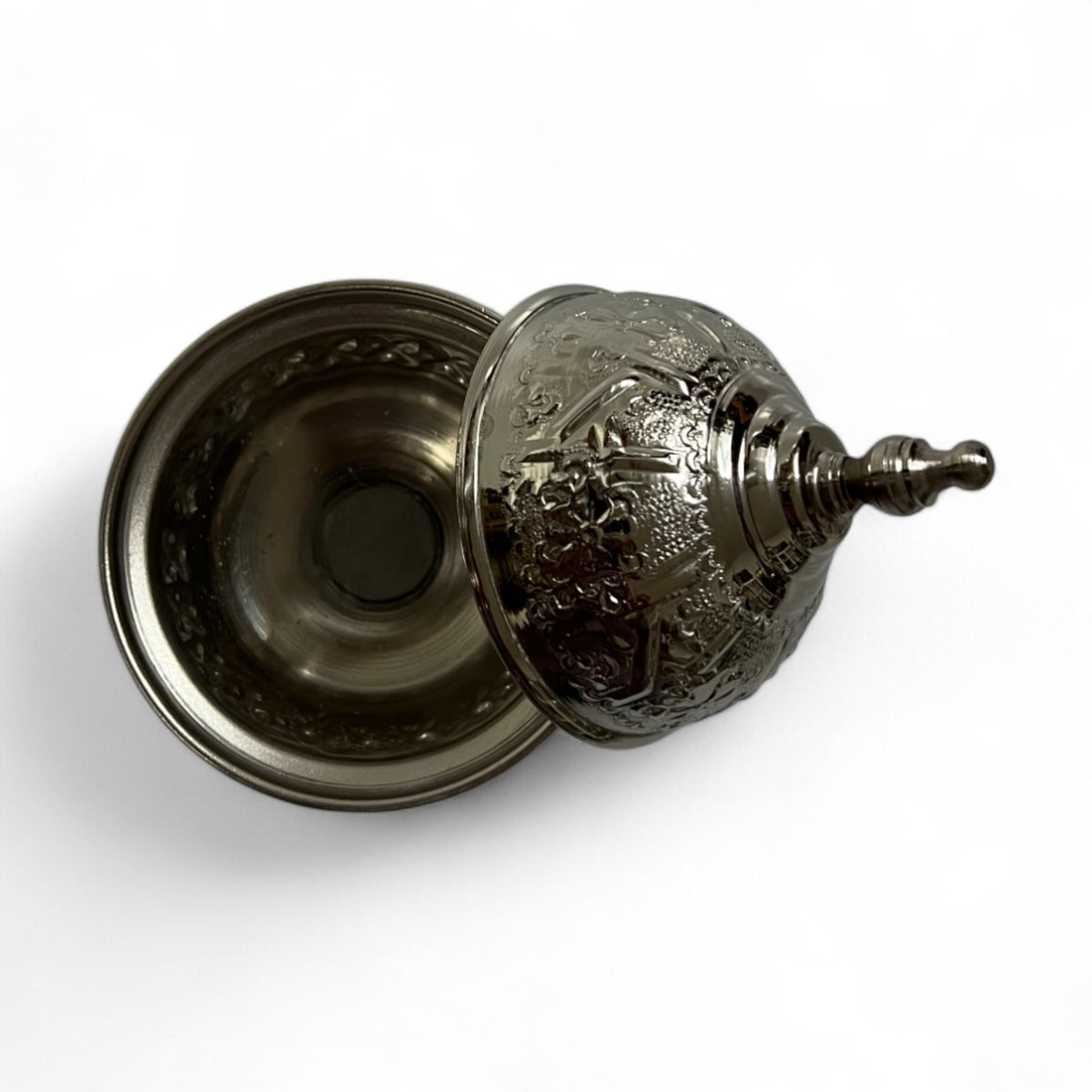 Moroccan Silver Sugar Bowl